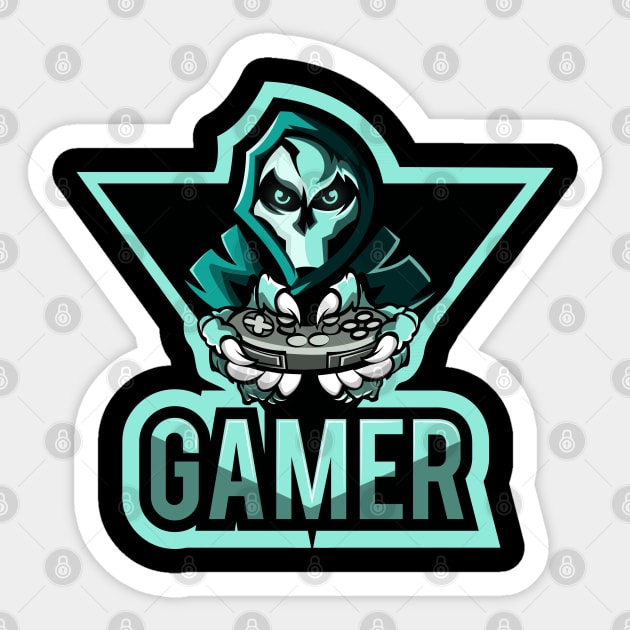 I Am Gamer Tee Game Lovers Sticker by DrollDrifter
